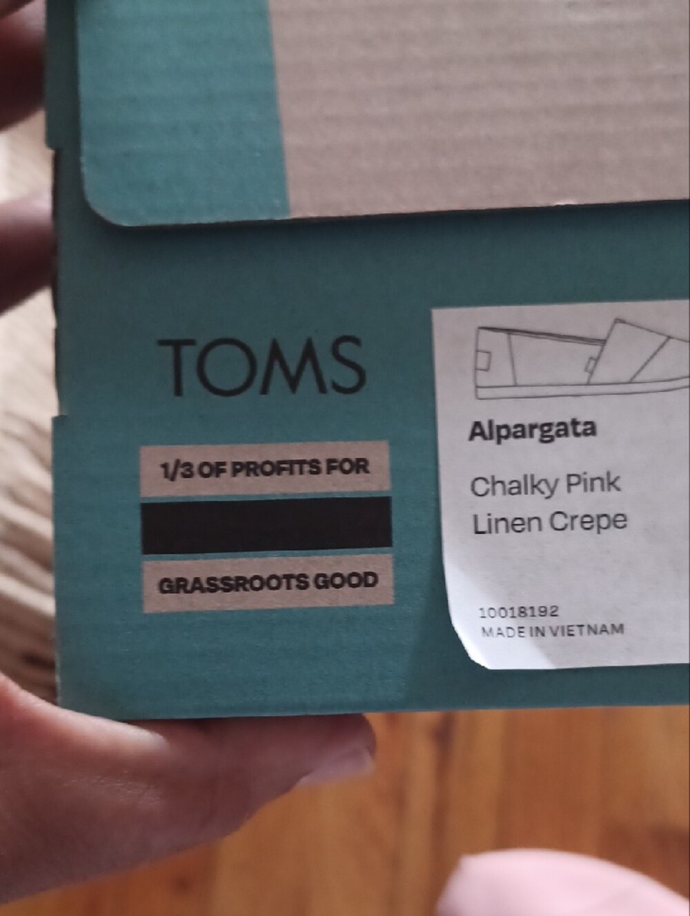 Toms Pink Canvas Slip-On Flats - Picture 8 of 16